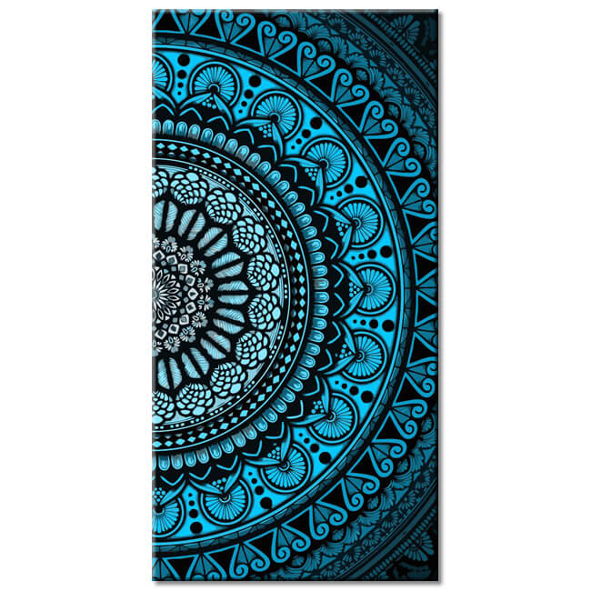 Paint By Numbers Blue Mandala Art