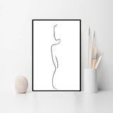 Painting by Numbers Art Minimalism Drawing Silhouette Human II