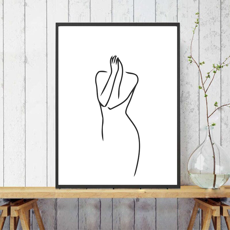 Painting by Numbers Art Minimalism Drawing Silhouette Human Shame
