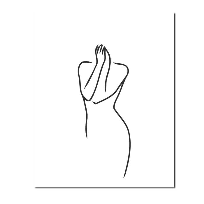 Painting by Numbers Art Minimalism Drawing Silhouette Human Shame