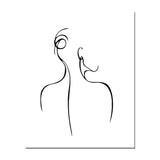 Painting by Numbers Art Minimalism Drawing Silhouette Body