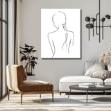 Painting by Numbers Line Drawing Art Silhouette Female Body