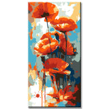 Painting by Numbers Blooming Sunflower Shipping from DE-60*120cm-without stretcher frame-without covering service