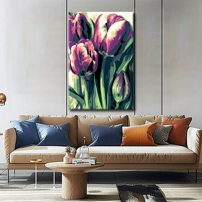 Painting by numbers sunflower art shipping from DE