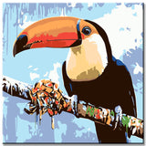 Painting by Numbers Art Toucan with Graffiti Beak
