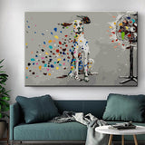 Paint By Numbers ArtÂ  Colorful Dots Fly Away Due To Fan
