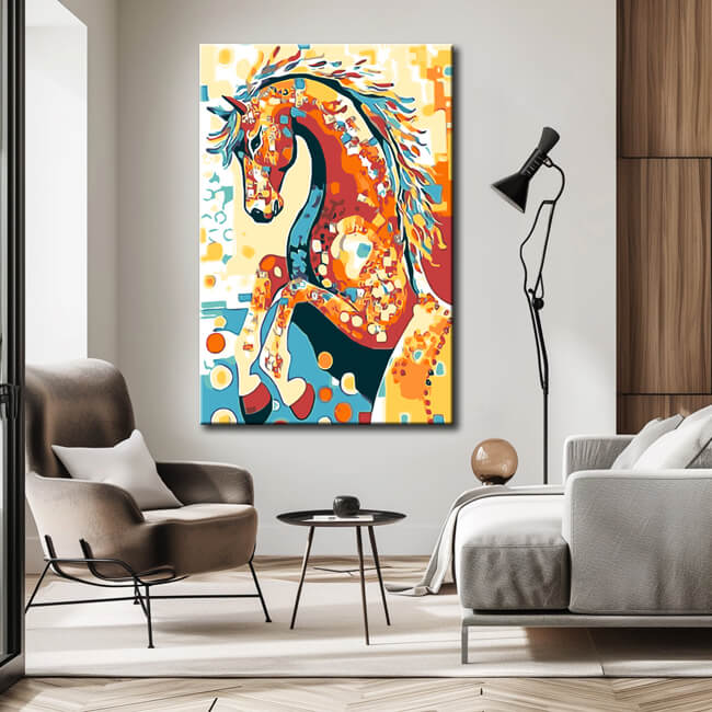 Paint by Numbers Art Animal Horse