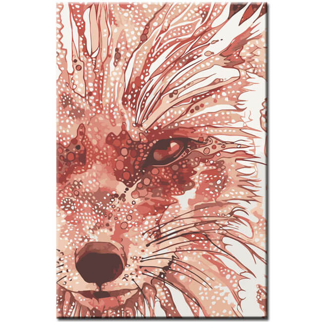 Painting by Numbers Art Animal Fox Face