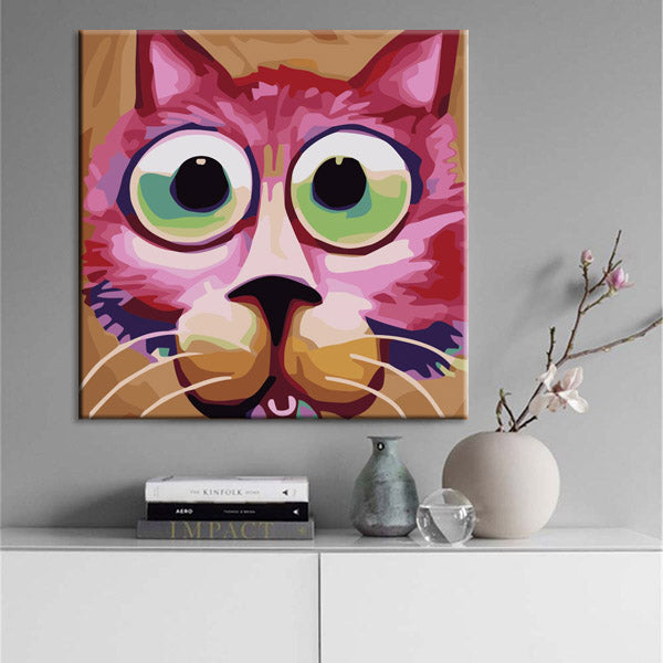 Paint By Numbers Art Pink Panther Head