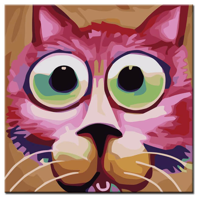 Paint By Numbers Art Pink Panther Head