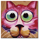 Paint By Numbers Art Pink Panther Head