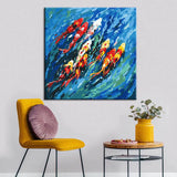Painting By Numbers Art Animal Kois Swimming in The Water