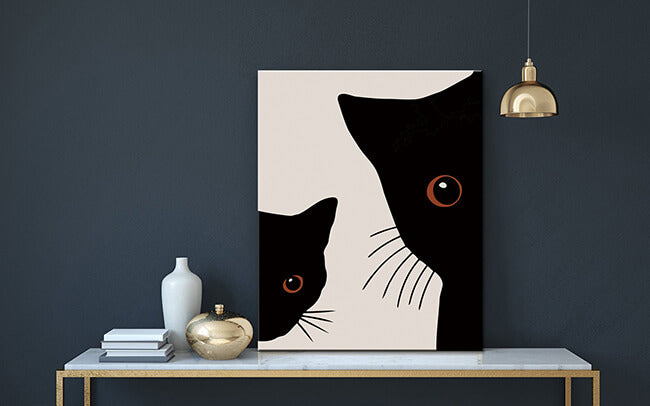 Paint By Numbers Black Cat Portraits