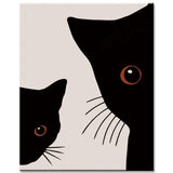 Paint By Numbers Black Cat Portraits