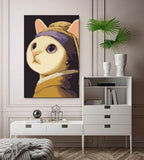 Paint By Numbers Art Painting Cat Portrait