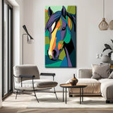 Paint by Numbers Art Painting Horse Portrait Colored