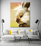 Painting By Numbers Rabbit White