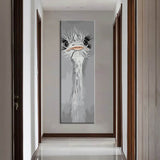 Paint By Numbers Art Painting Ostrich Bird Panorama