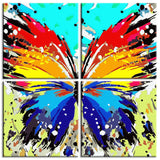 Painting By Numbers Colorful Butterfly 4-Panel -