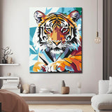Paint by Numbers Polygon Art Colorful Tiger