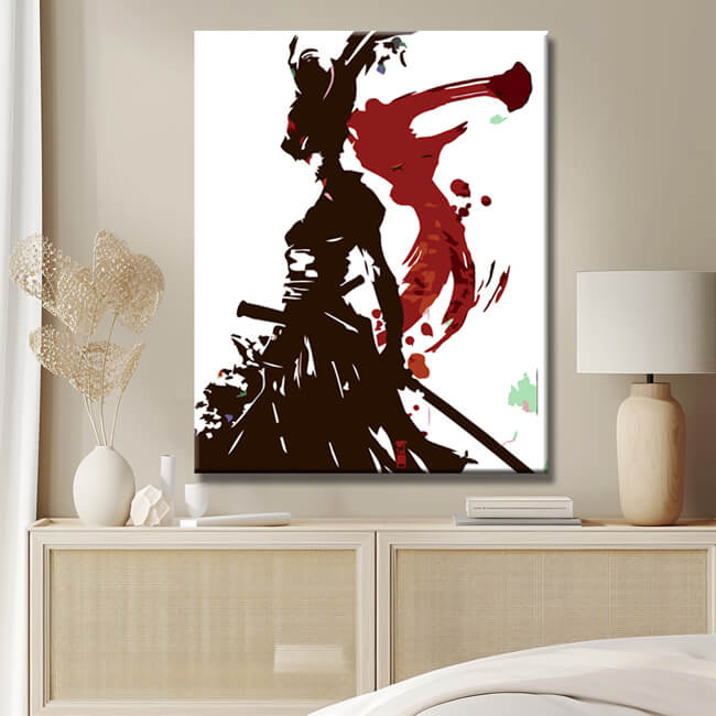 Painting by numbers Samurai woman