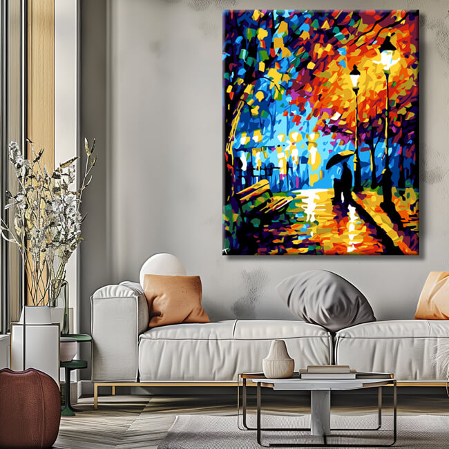 Painting by numbers The loneliness of autumn