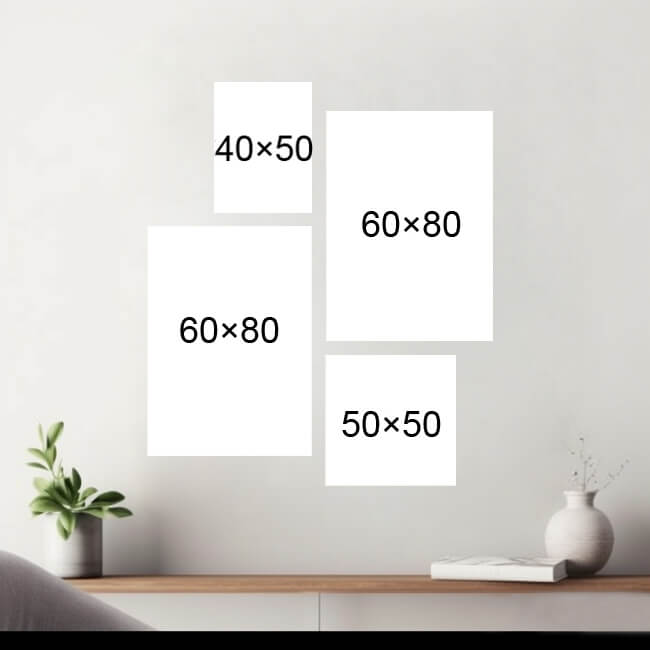 Bilderwand Farbenprächtige Herbstdarstellungen als , 4-part