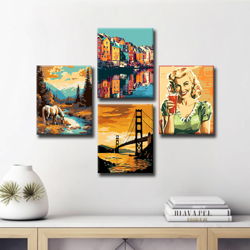 Canvas Art in VIntage StyleTimeless And Nostalgic Motifs As A Picture Wall