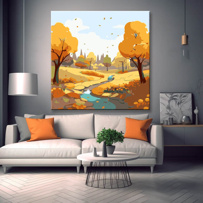 Autumn Garden - Painting by Numbers