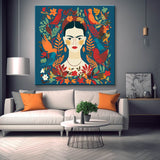 Frida Kahlo in Otomi style - painting by numbers