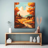 Painting by Numbers Colorful Autumn Trees II
