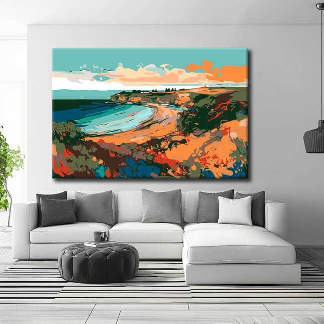 Paint By Numbers Beach island Paradise