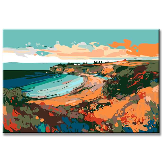 Paint By Numbers Beach island Paradise