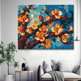 Apricot blossoms - painting by numbers, shipping from DE