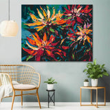 Colored edelweiss - painting by numbers, shipping from DE