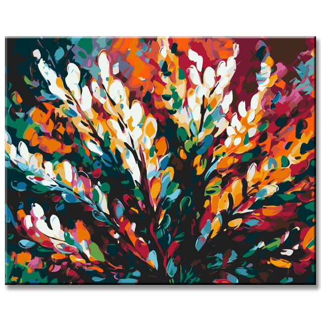 Heather blossom splendor painting by numbers - shipping from DE