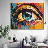 Colorful eyes painting by numbers - shipping from DE