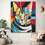 American Shorthair Cat - Painting by Numbers