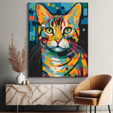 American Shorthair Cat - Painting by Numbers