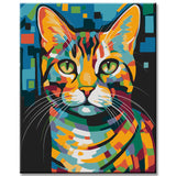 American Shorthair Cat - Painting by Numbers