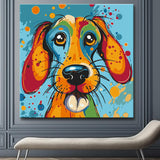 Funky Cartoon Dog - Paint by Numbers