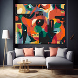 Abstract shapes of the Beat generation - painting by numbers