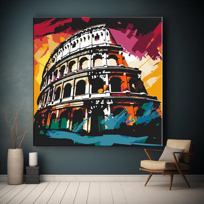 Colosseum Graffiti - Paint by Numbers