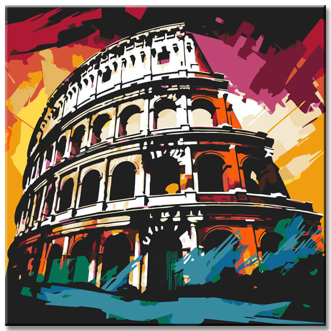 Colosseum Graffiti - Paint by Numbers