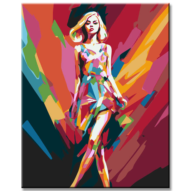 Abstract Fashion Model - Paint by Numbers