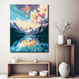 Painting by Numbers: Colored Alpine Lake