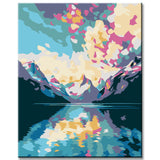 Painting by Numbers: Colored Alpine Lake