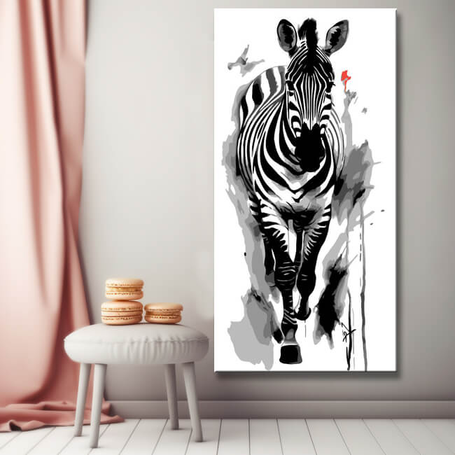 Elegant Zebra - Painting by Numbers