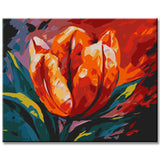 Colorful tulip cup painting by numbers - shipping from DE