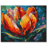 Colored tulip cup painting by numbers - shipping from DE